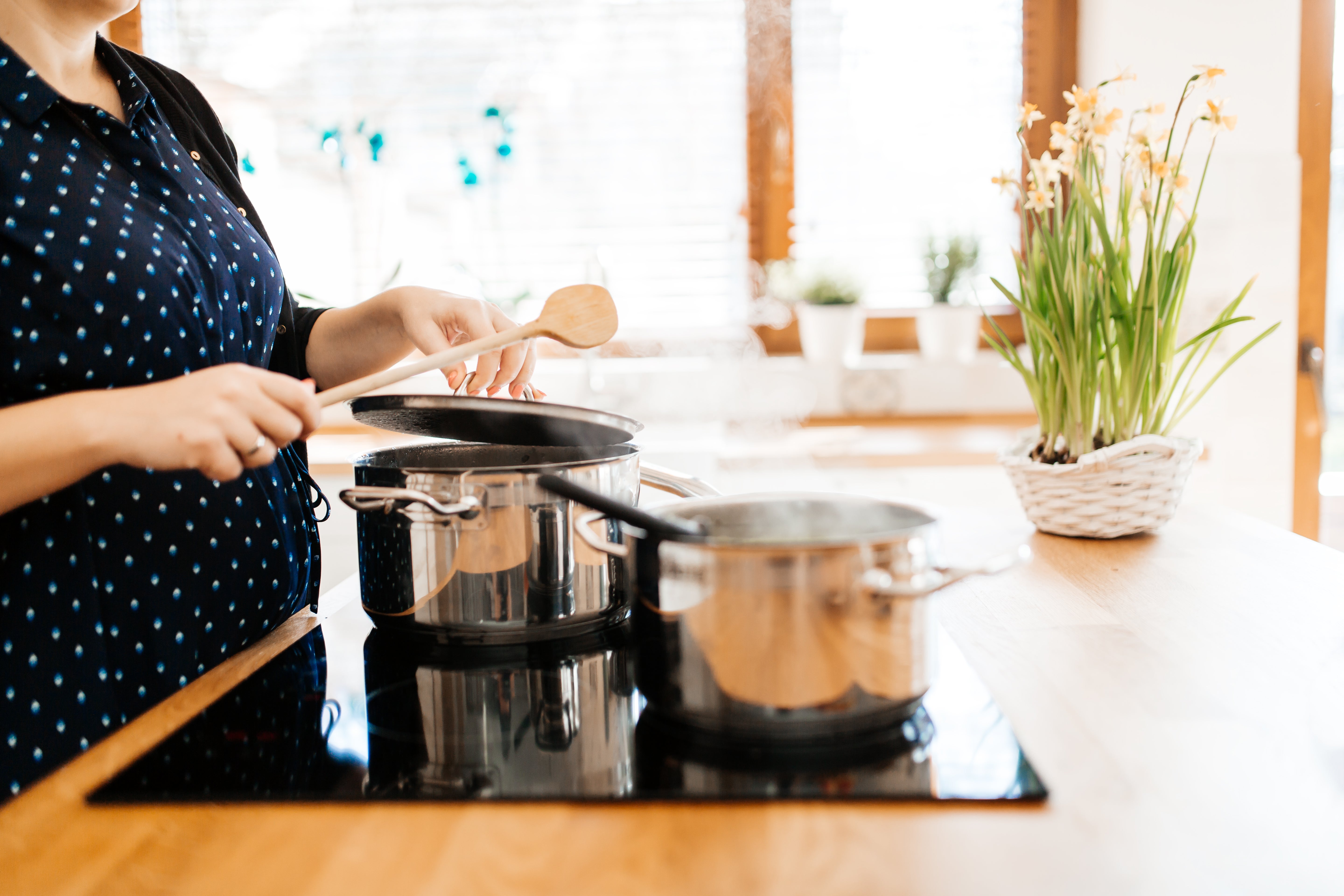 A induction stovetop